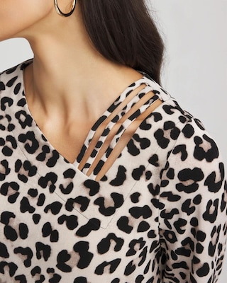 Travelers™ Animal-Print Lattice Top | Chico's
